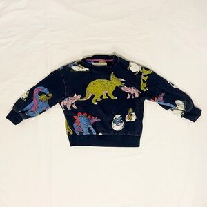 Mini Boden Crewneck Dinosaur 2-3Y Sweatshirt
